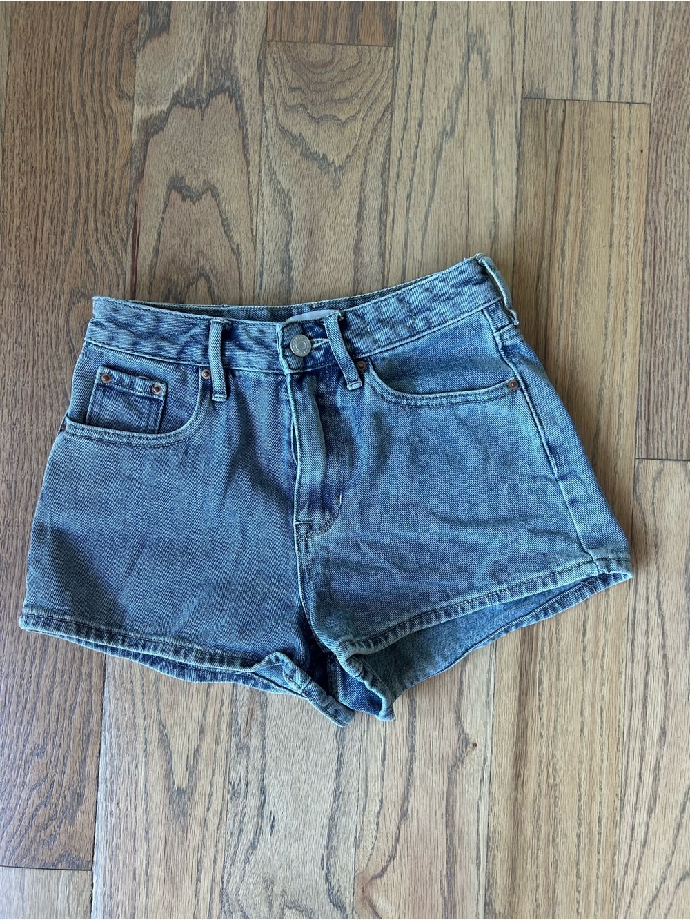 Women's PacSun High-Rise Denim Shorts - Classic Blue